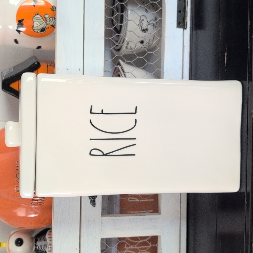 RAE DUNN RICE CANISTER